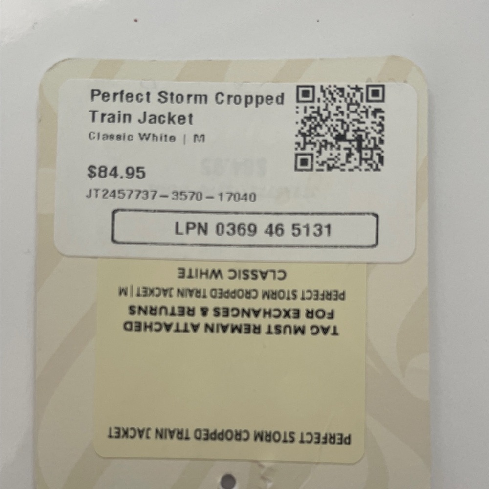 Fabletics White Perfect Storm Cropped Train Jacke… - image 5